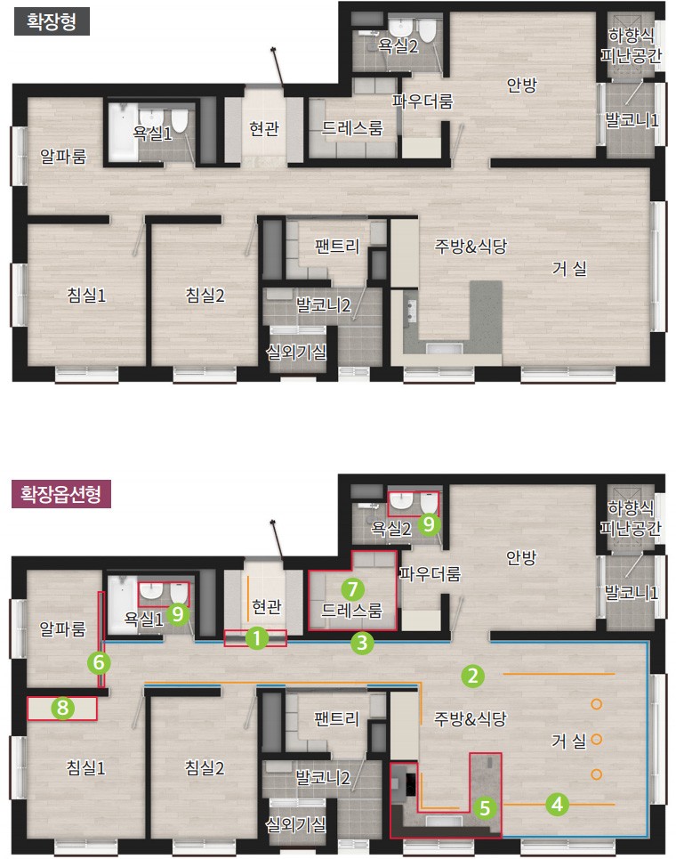 84C 평면도 (전용 84.9831㎡)