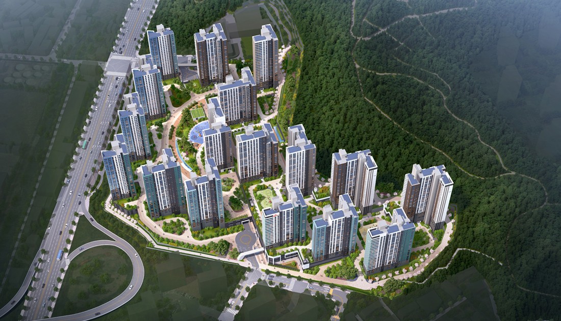 송암공원을 품은 자리<br>1,575세대 대단지